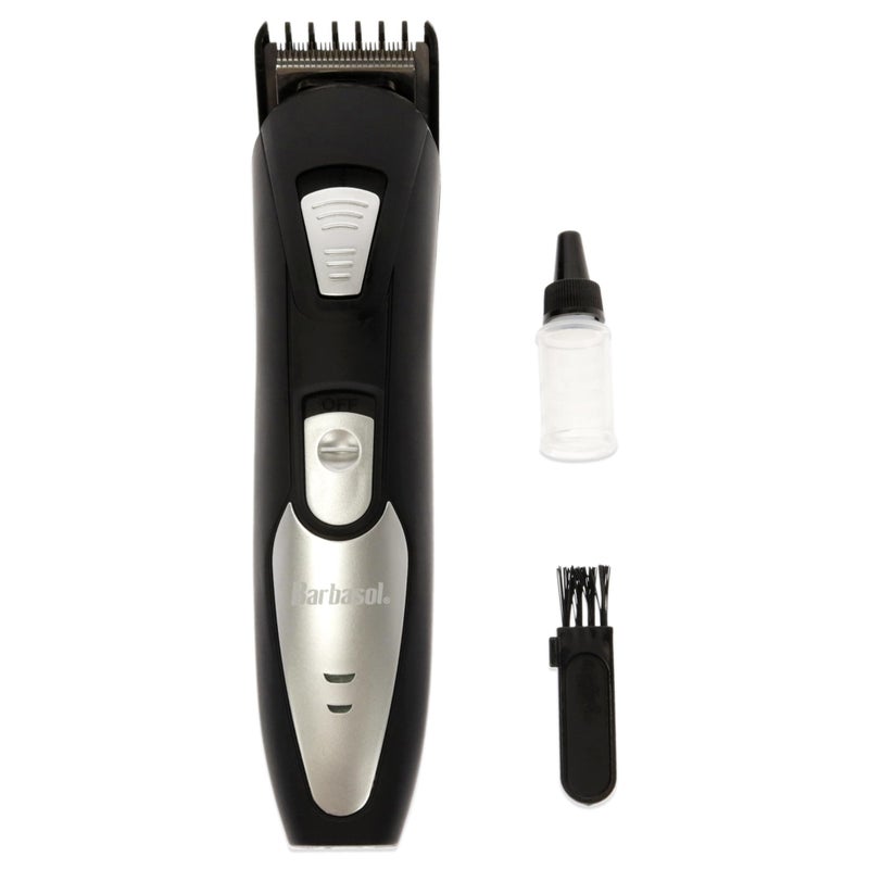 Barbasol Rechargeable Electric Beard Trimmer with Stainless Steel Blades and Adjustable Settings - Image 2